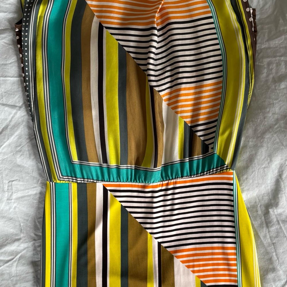 Luisa Cerano Striped and Polka Dots Dress - Picture 2 of 16